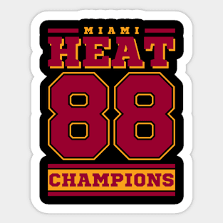 Miami Heat 1988 Edition Champions Sticker